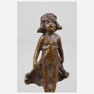 Miniaturbronze Jugendstilmädchen