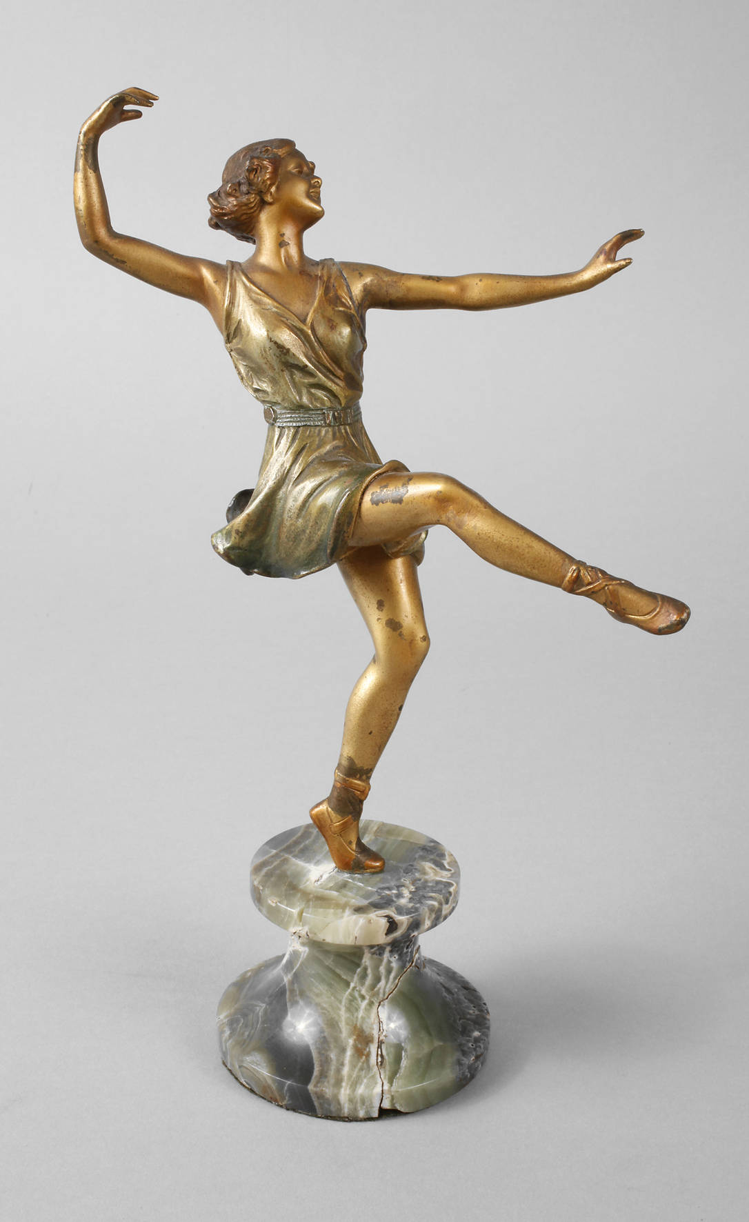 Balletttänzerin Bronzeskulptur