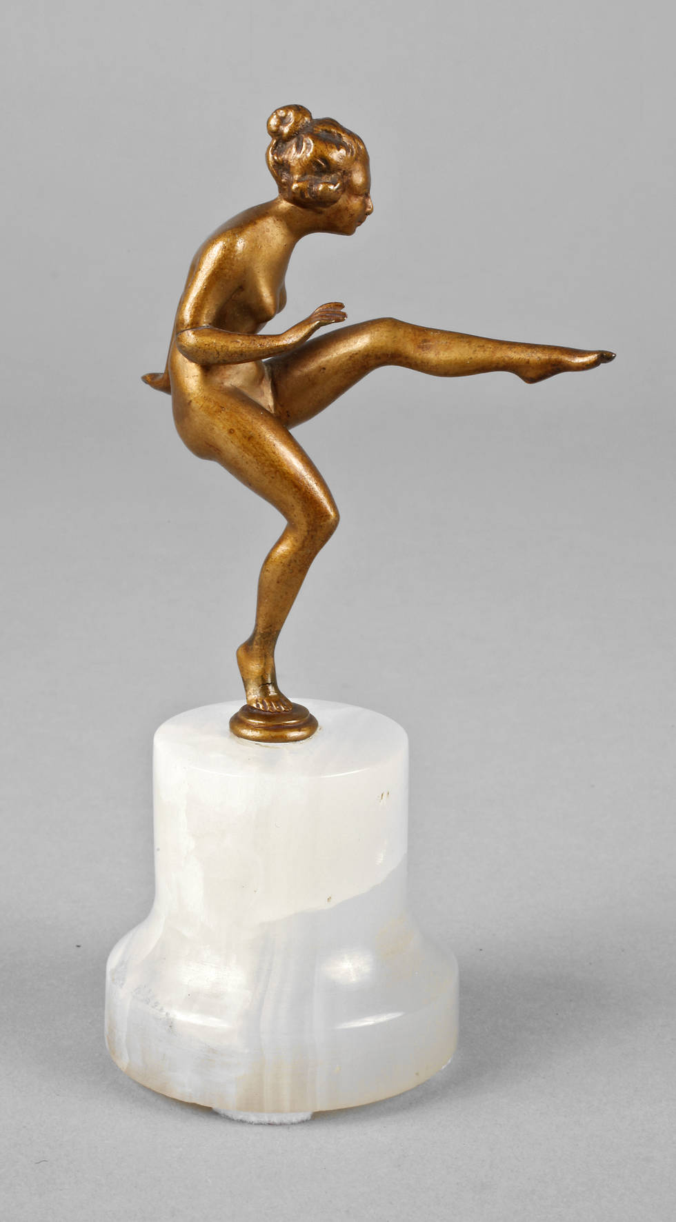 Miniaturbronze Akttänzerin