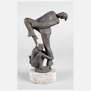 Hermann Nonnenmacher, Harlekin und Affe