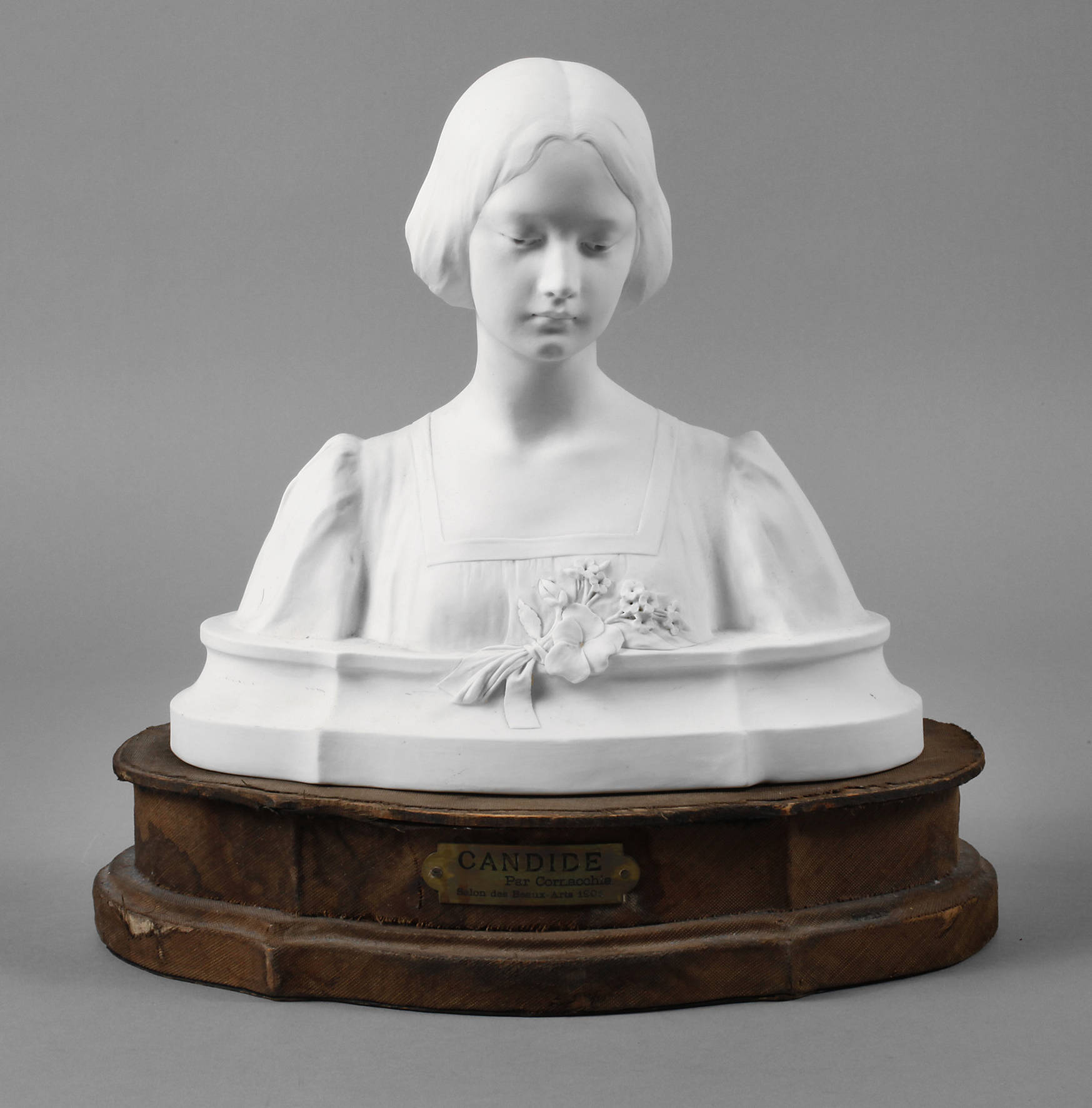 F. Cornacchia, Biskuitporzellanbüste ”Candide”