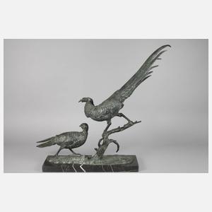 Anton Büschelberger, großes Goldfasanenpaar