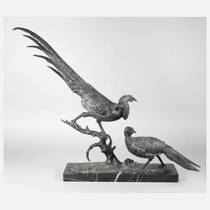 Anton Büschelberger, großes Goldfasanenpaar