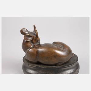 Monogrammist KK, liegende afrikanische Zwergantilope