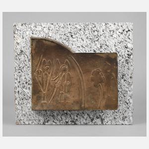 Karl Knappe, Bronzerelief