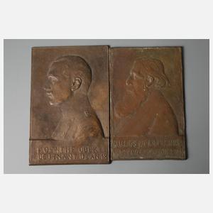 Konvolut Plaketten Julie Genthe