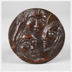 Otto Coester, Bronzeplakette Heilige Dreifaltigkeit