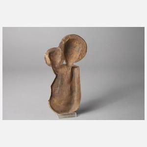 Otto Coester, Bronzeplakette Heilige Maria mit dem Kind