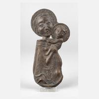 Otto Coester, Bronzeplakette Heilige Maria mit dem Kind111