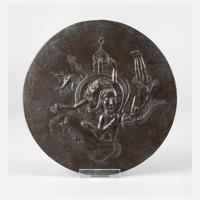 Otto Coester, große religiöse Bronzeplakette111