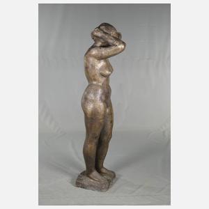 Gerhard Rommel, lebensgroße Bronze ”Kämmende”