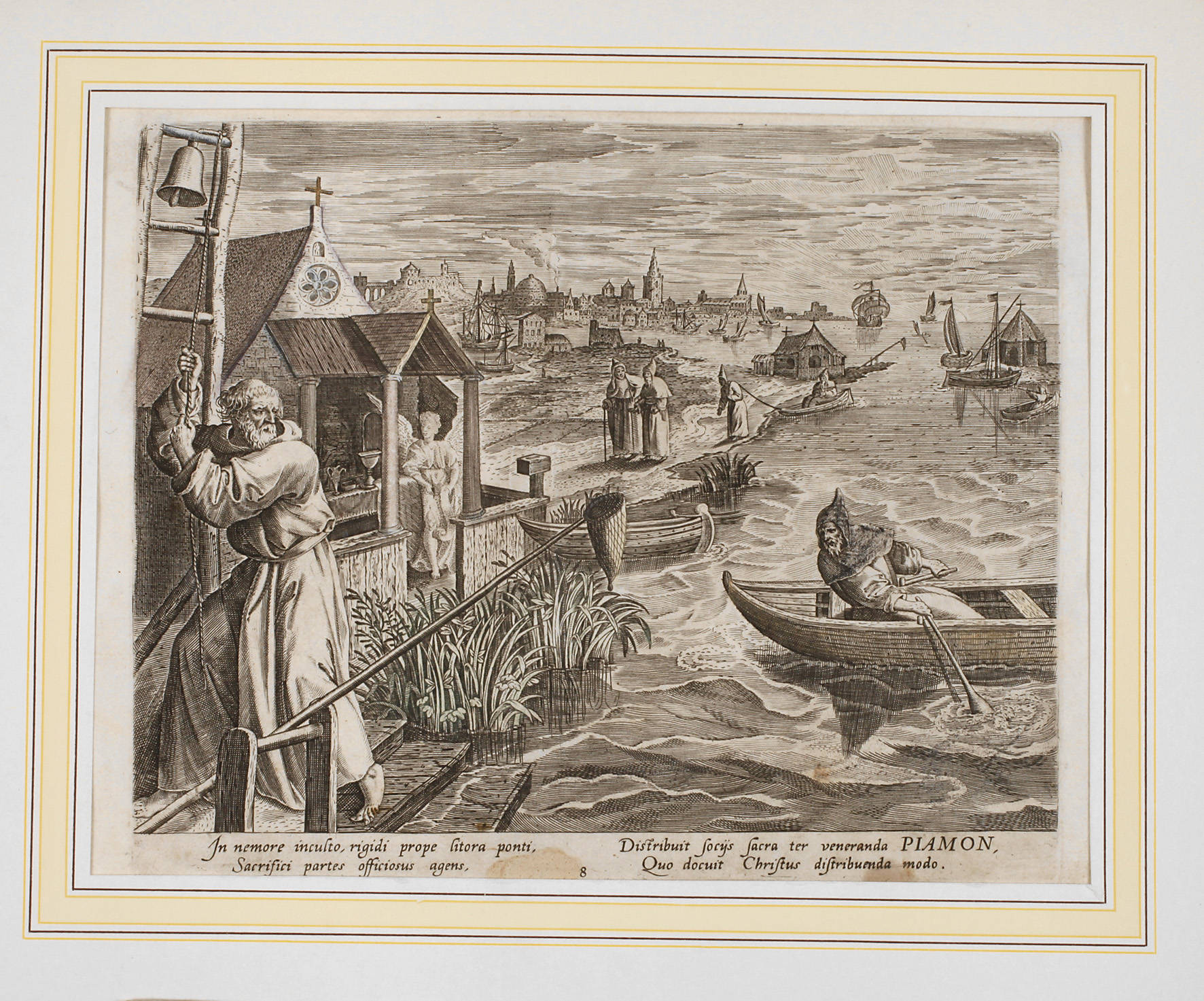Johann Sadeler, Szene aus dem Leben des Heiligen Piamon Diocles