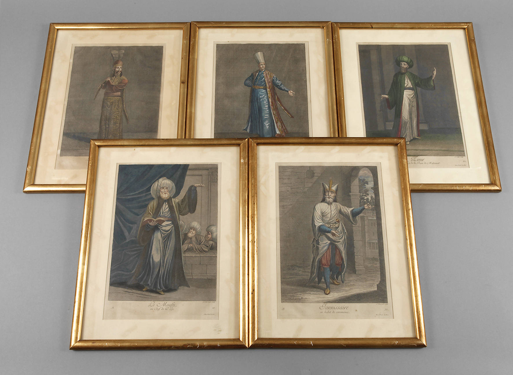 Gérard Jean-Baptiste Scotin, fünf türkische Beamte