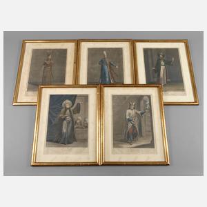 Gérard Jean-Baptiste Scotin, fünf türkische Beamte