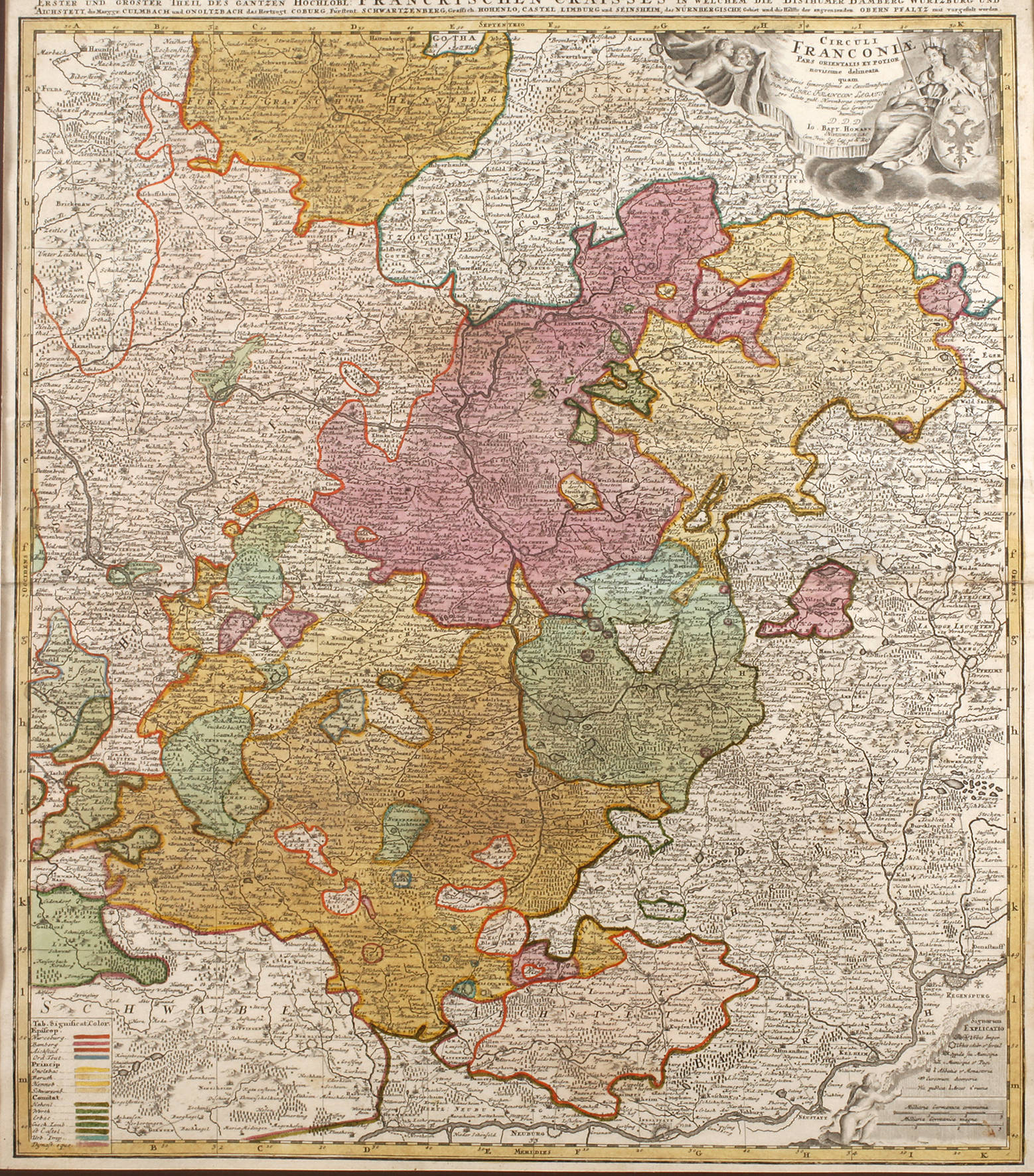 Johann Baptist Homann, Karte Franken