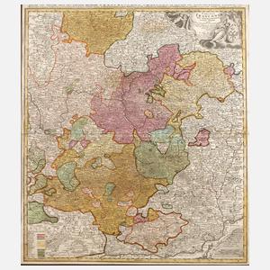 Johann Baptist Homann, Karte Franken