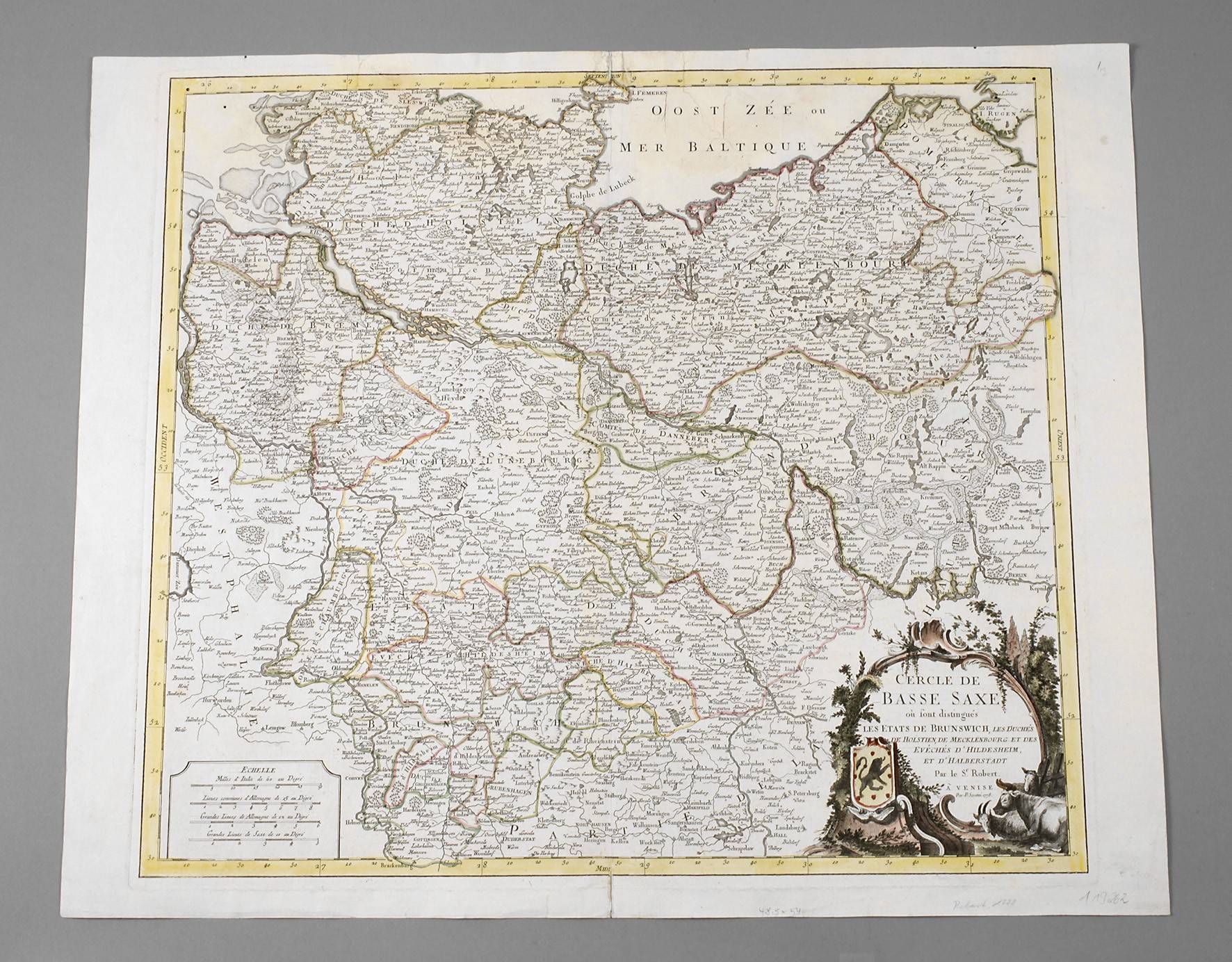 Didier Robert de Vaugondy, Karte Norddeutschland