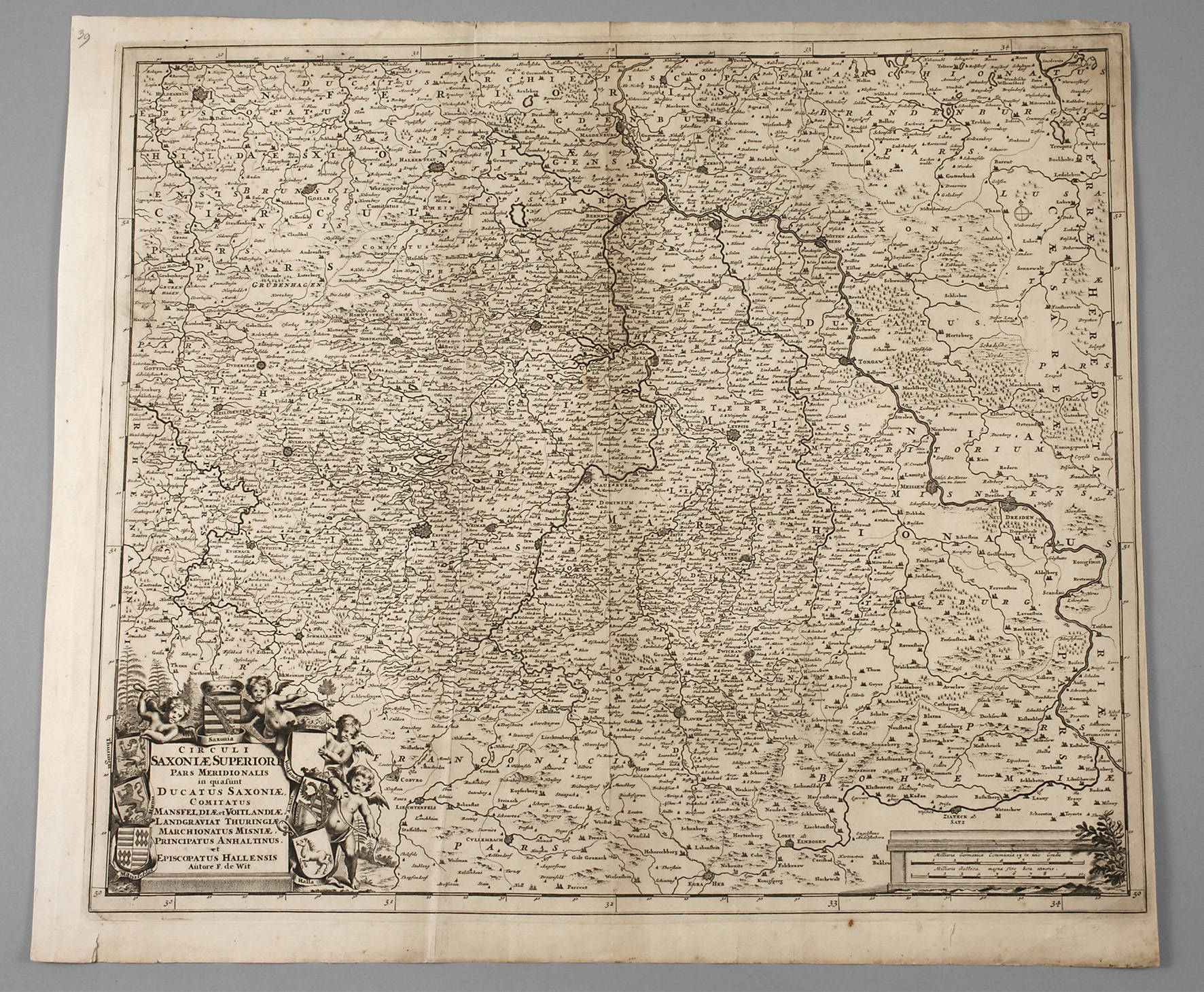 Frederick de Wit II, Karte Mitteldeutschland