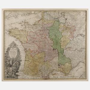 Homanns Erben, Karte Frankreich