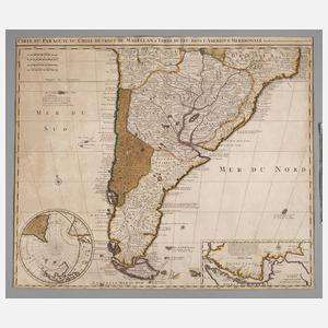 Nicolas Visscher, Historische Karte Südamerika
