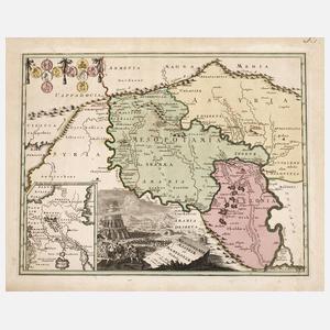 Christoph Weigel d. Ä., Historische Landkarte Zweistromland