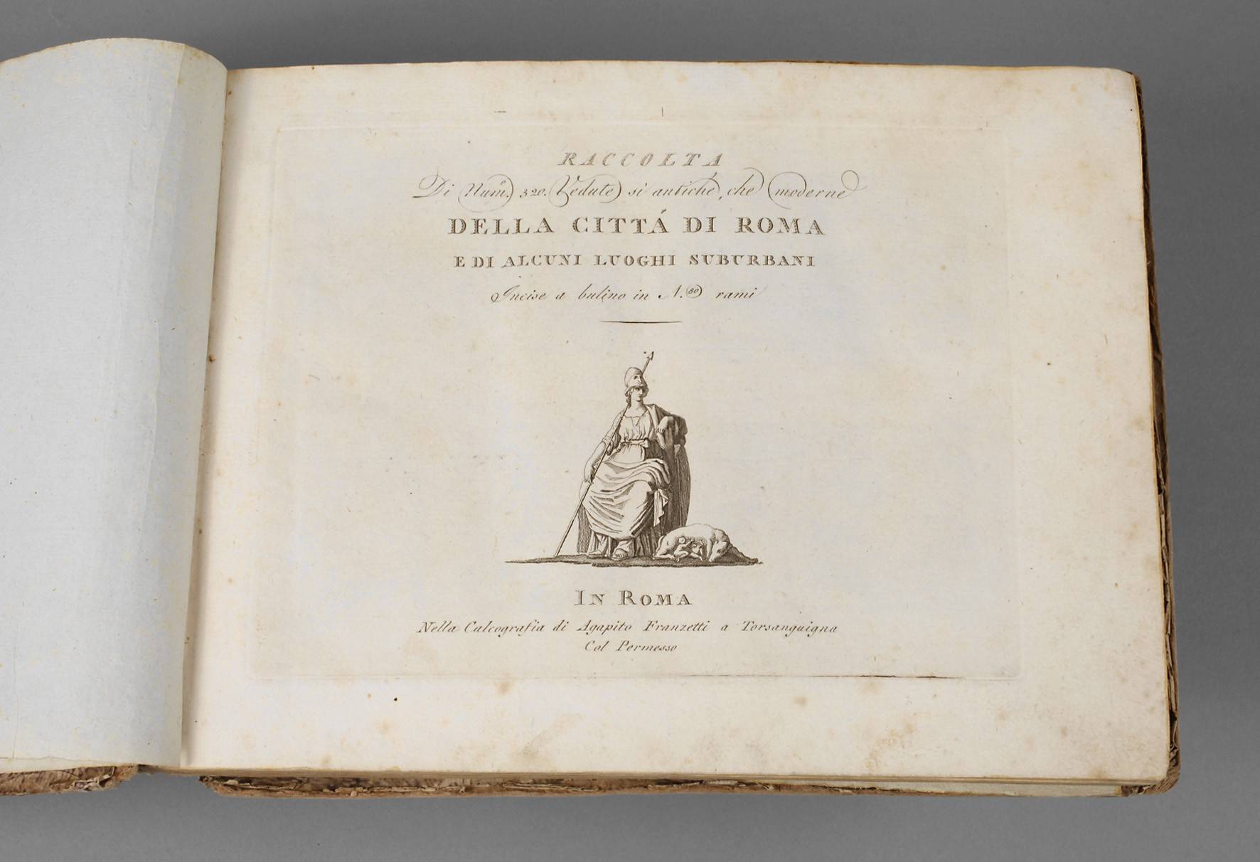 Giovanni Battista Cipriani, Kupferstichband mit Ansichten von Rom