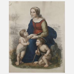 Prof. Michele Fanoli, ”Die schöne Gärtnerin” nach Raffael