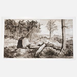 Prof. Max Klinger, ”Simplicius in der Waldeinöde”