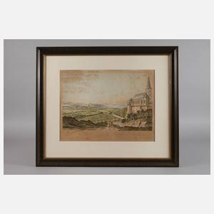 Johann Ziegler, Ansicht von Hochheim gegen Kostheim und Mainz