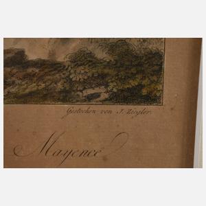 Johann Ziegler, Ansicht von Hochheim gegen Kostheim und Mainz