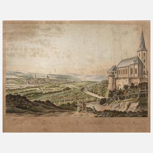 Johann Ziegler, Ansicht von Hochheim gegen Kostheim und Mainz