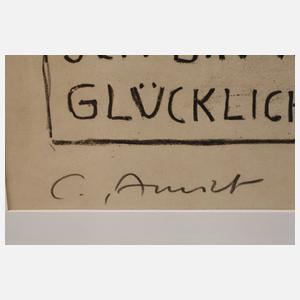 Cuno Amiet, Selbstbildnis im Profil