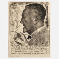 Cuno Amiet, Selbstbildnis im Profil111