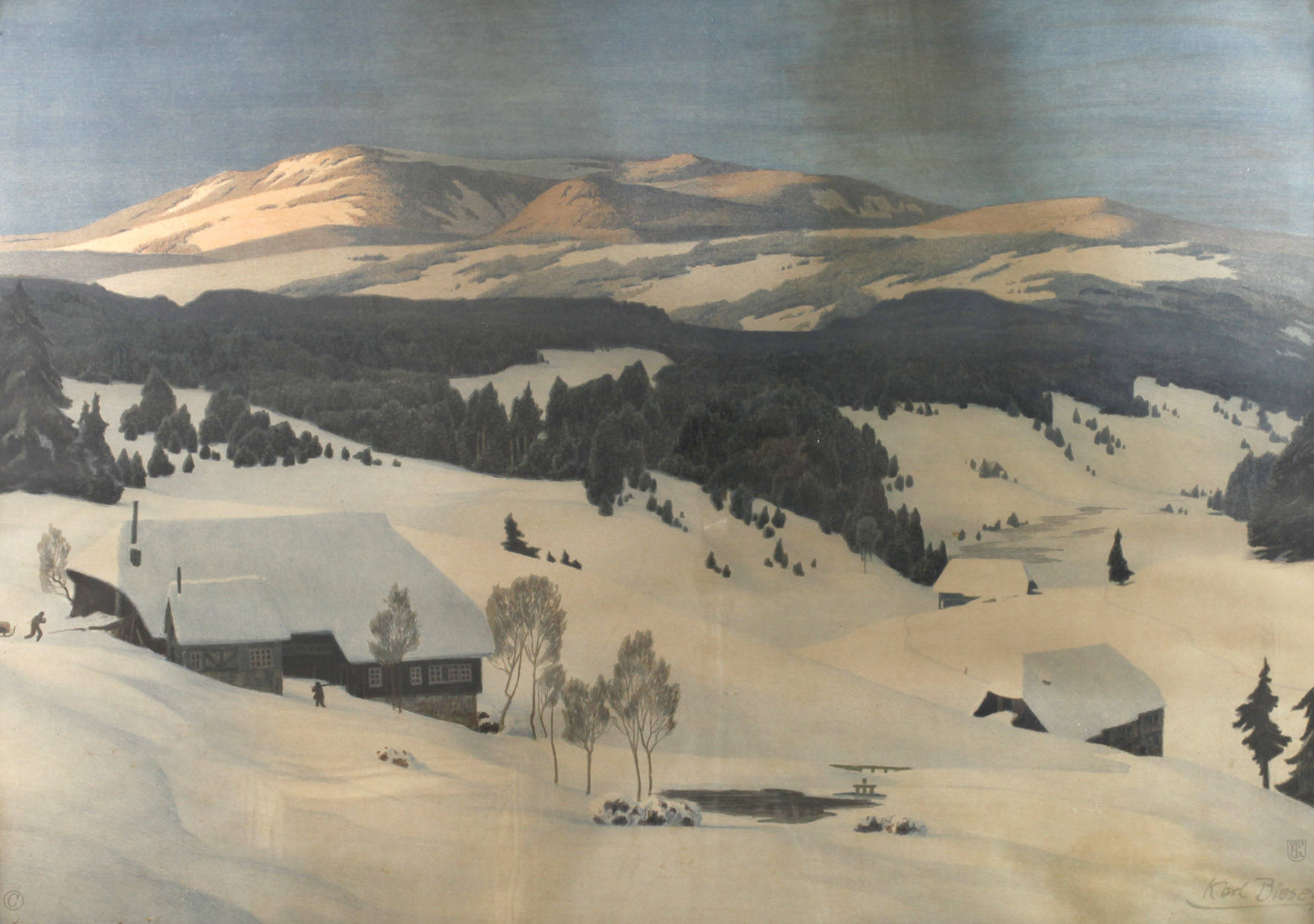 Karl Biese, Winter im Schwarzwald