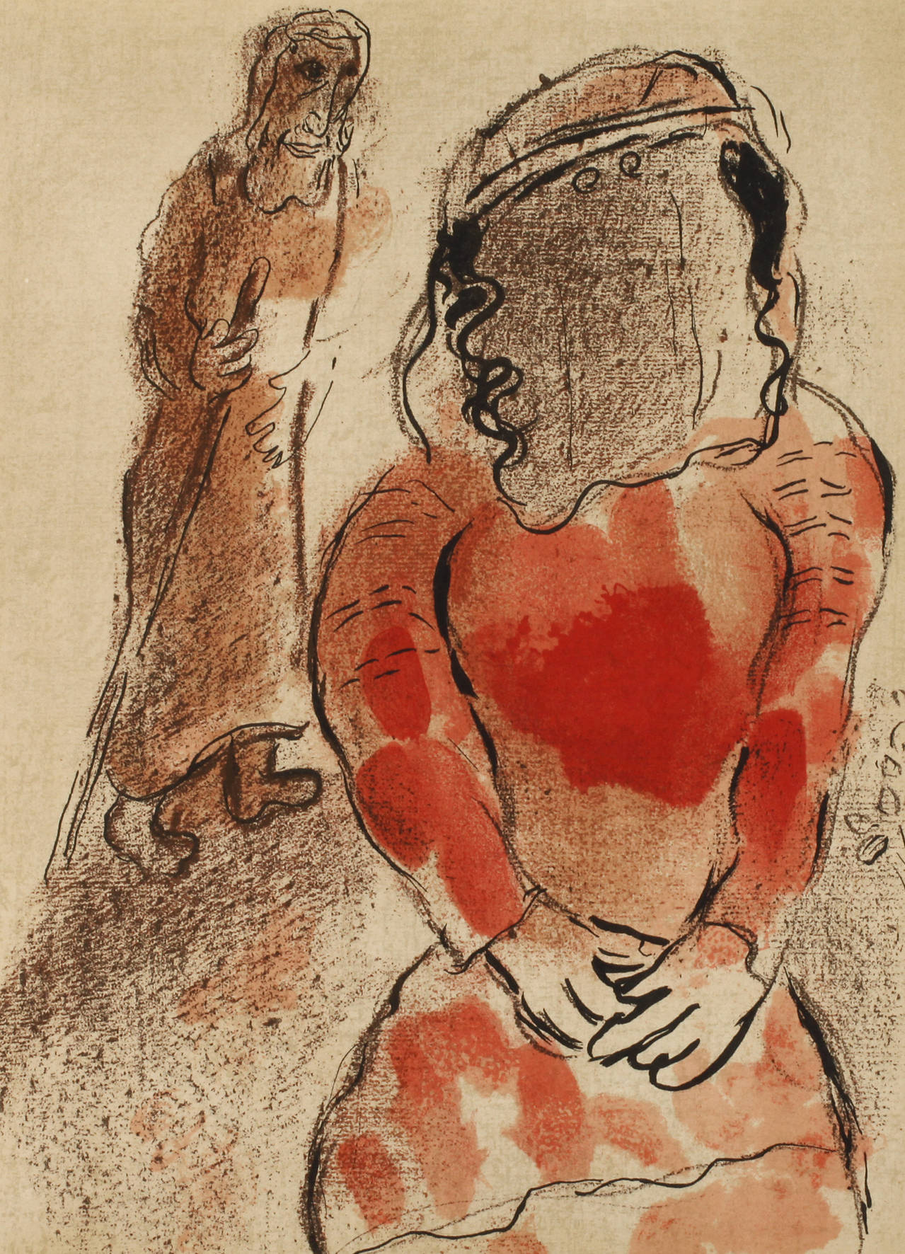 Marc Chagall, ”Thamar, die Schwiegertochter Judas”