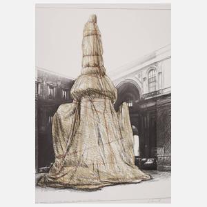 Christo, ”Wrapped Monument to Leonardo”
