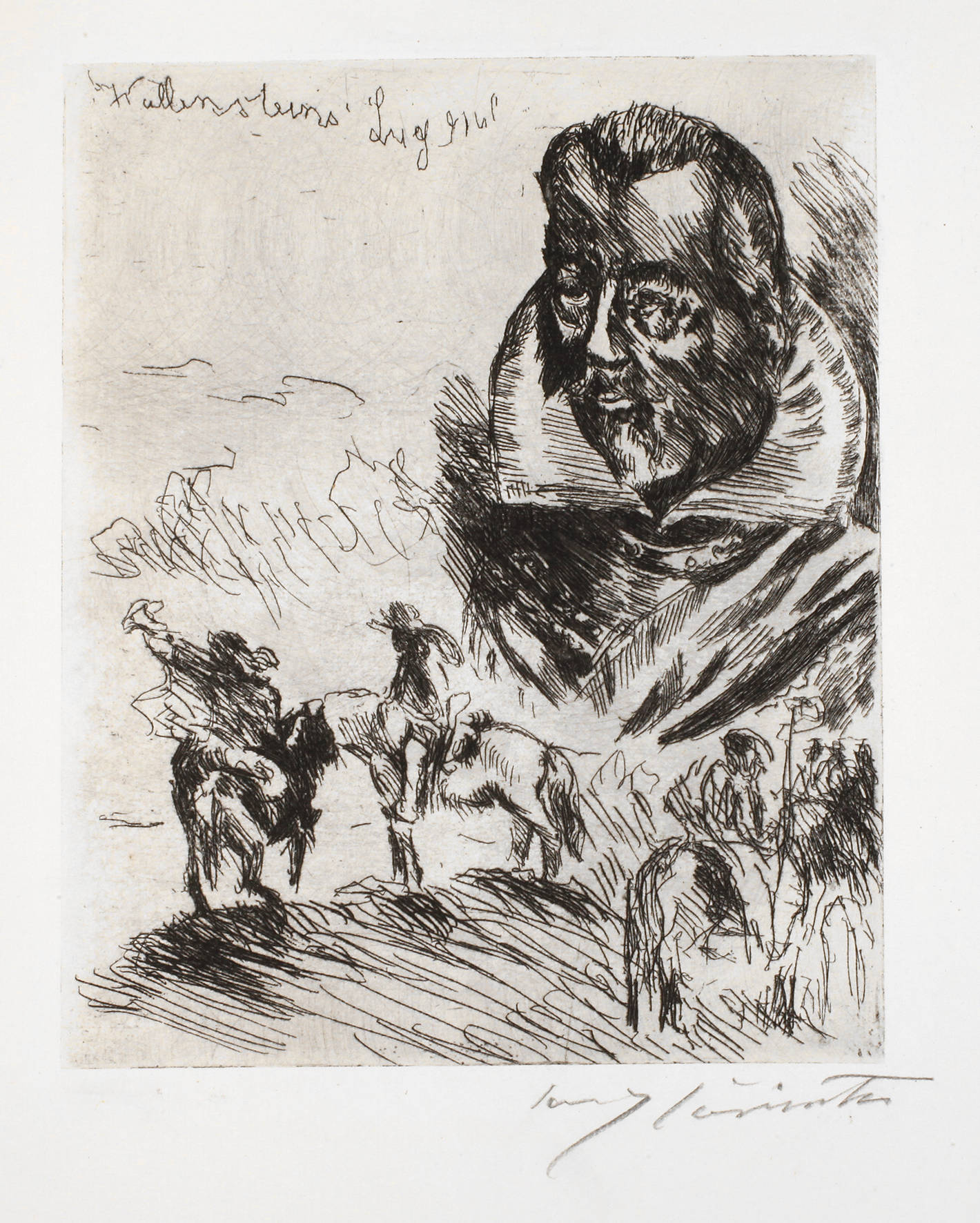 Prof. Lovis Corinth, ”Wallensteins Lager”