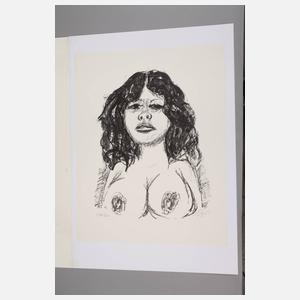 Prof. Otto Dix, ”Halbakt von vorn”