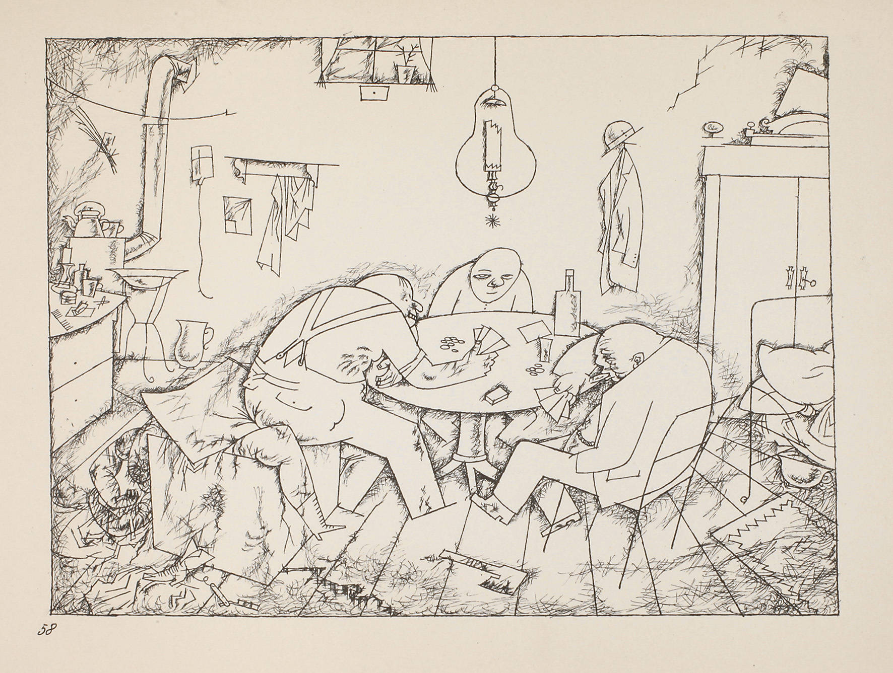 George Grosz, Das Kartenspiel