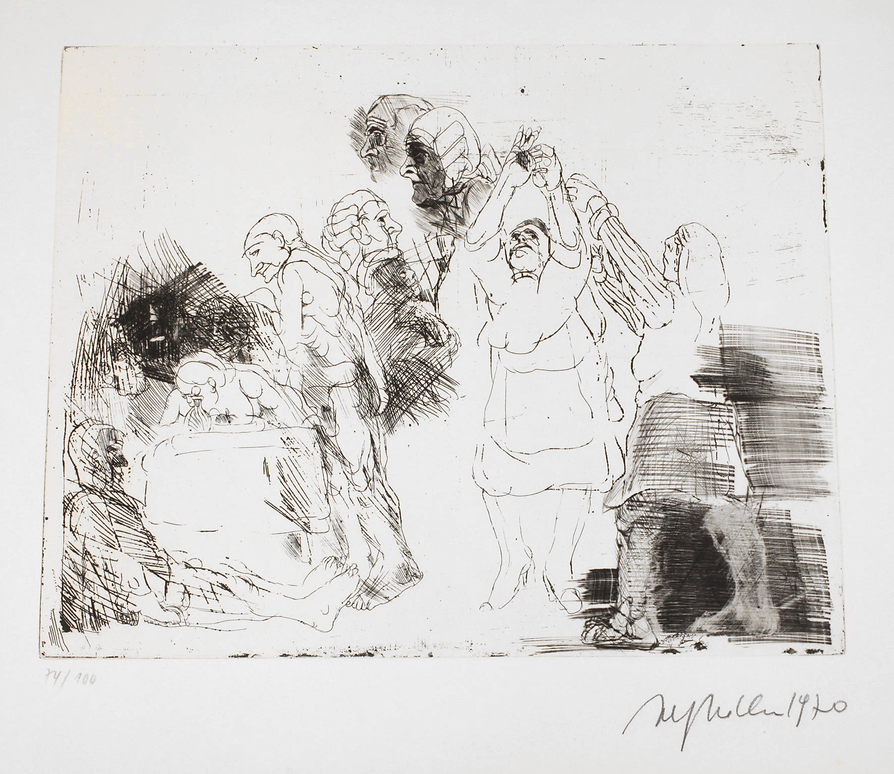 Prof. Alfred Hrdlicka, ”Hamlet in der Klinik”