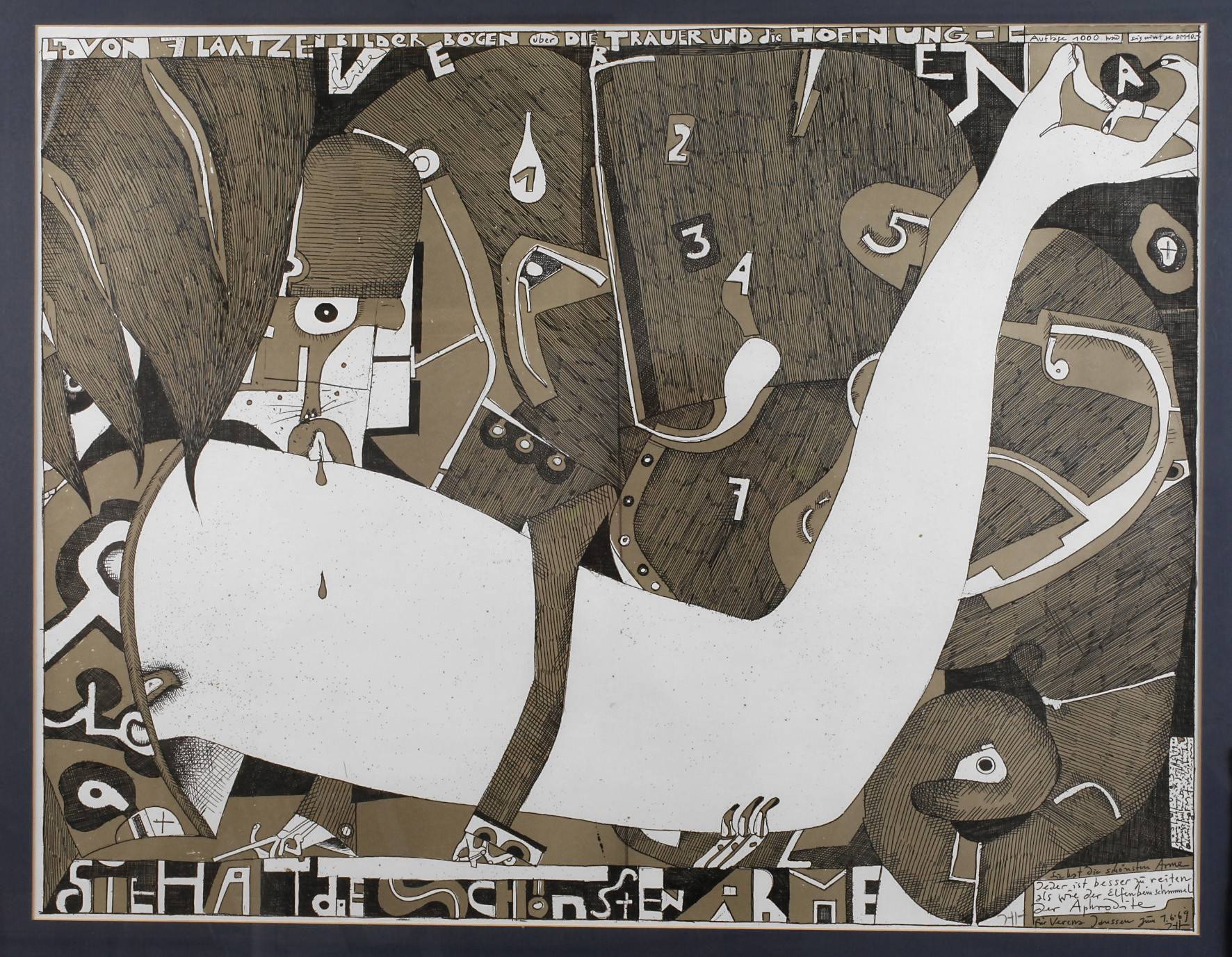 Horst Janssen,”Sie hat die schönsten Arme”