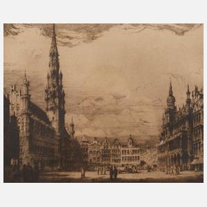 René van de Sande, Marktplatz mit Rathaus von Brüssel