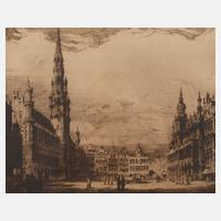 René van de Sande, Marktplatz mit Rathaus von Brüssel111