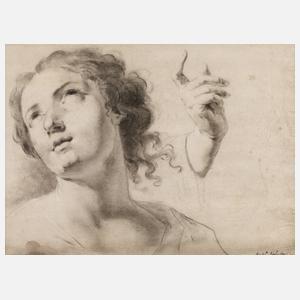 Antonio Balestra, attr., Weibliche Kopfstudie