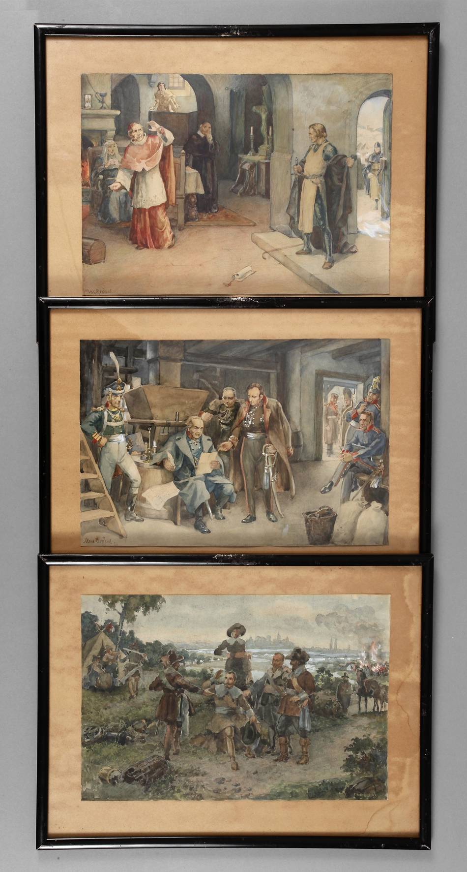 Max Brösel, Konvolut Aquarelle