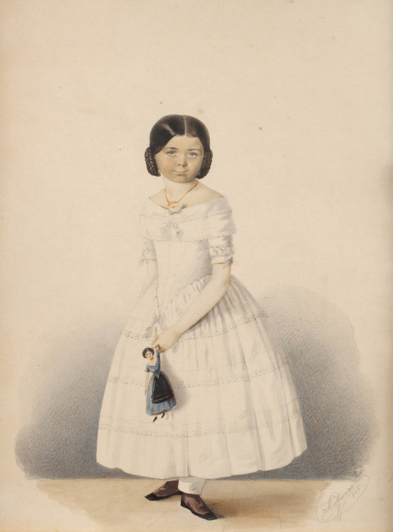 Rudolf Hoffmann, Kleines Mädchen mit Puppe