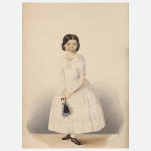 Rudolf Hoffmann, Kleines Mädchen mit Puppe