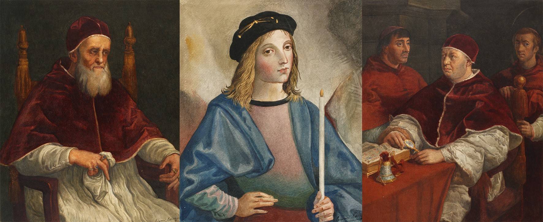 Eduard Kaiser, Drei Portraits nach Gemälden der Renaissance