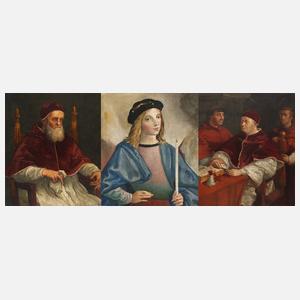 Eduard Kaiser, Drei Portraits nach Gemälden der Renaissance