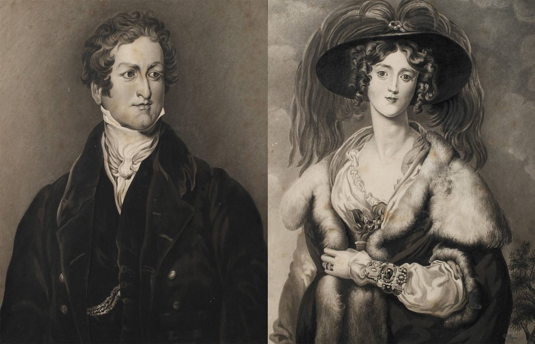 Paar Gründerzeitportraits